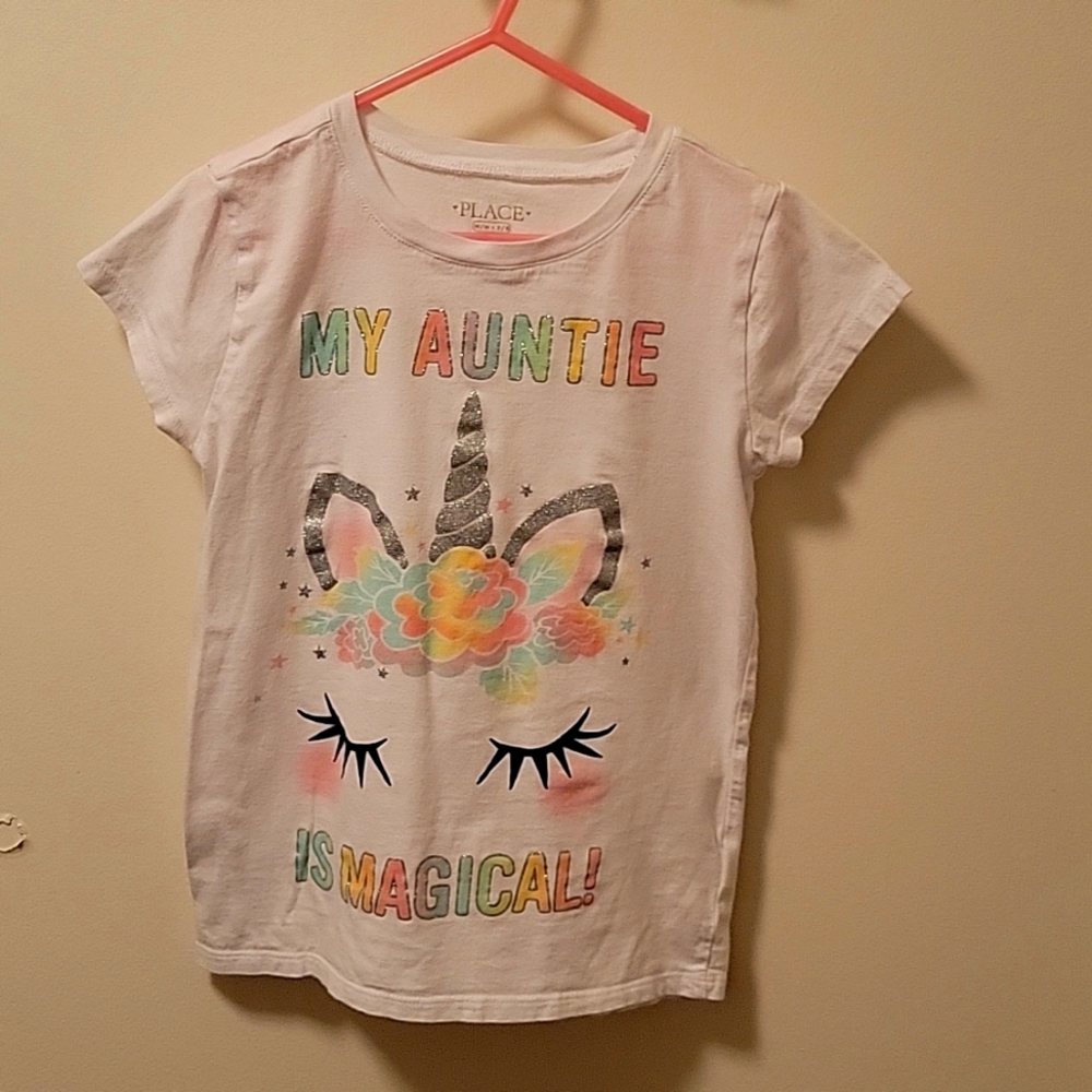 Children's M 7/8 "My Auntie is Magical" Unicorn T-shirt